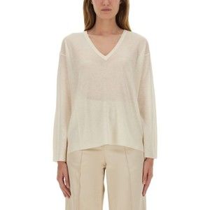 Fabiana Filippi Relaxed Fit Wool Blend V-Neck Sweater - NWT